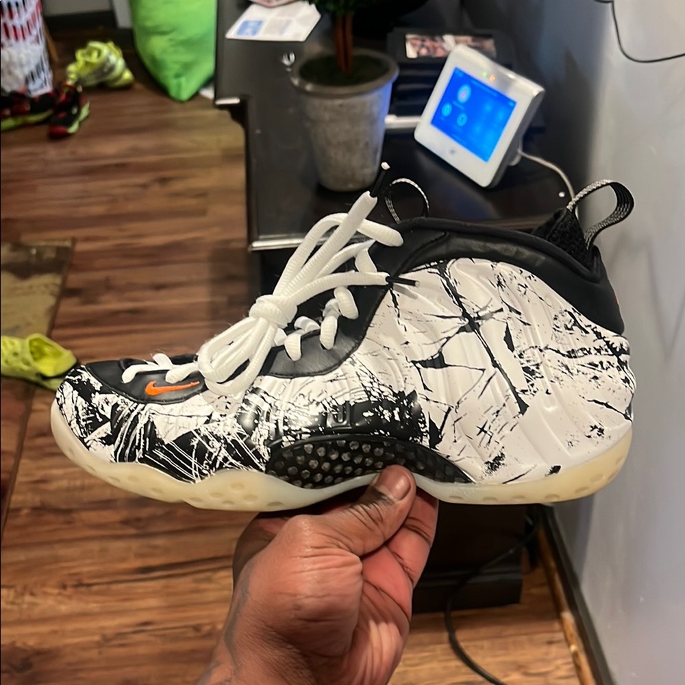 Black and White Graphic Sneakers